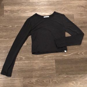 Zara Long Sleeve Crop Top